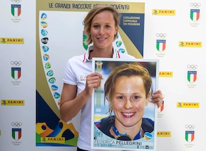 "Italia Team", Federica Pellegrini nelle figurine dedicate alle Olimpiadi