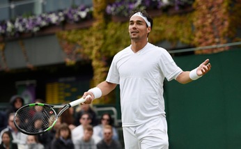 Tennis Wimbledon: Fognini out, Djokovic fortunato