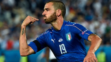 Germania-Italia, il rigore di Bonucci è perfetto: che esultanza!
