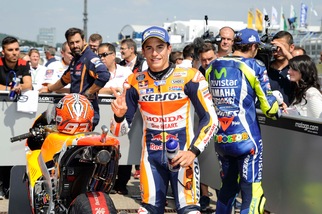 MotoGp Sachsenring, Marquez: «Valentino sarà molto vicino»