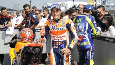 MotoGp Sachsenring, Marquez: «Valentino sarà molto vicino»