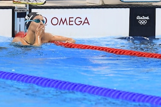 Rio 2016: Pellegrini, le immagini della delusione olimpica