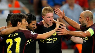 Champions League: Steaua Bucarest-Manchester City 0-5, fa tutto Aguero