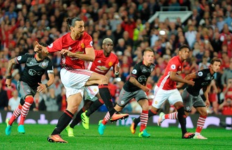 Premier League: Manchester United-Southampton 2-0, decide Ibrahimovic anche nel giorno di Pogba