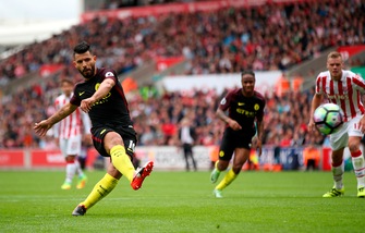 Stoke-Manchester City 4-1: doppietta Aguero e Nolito