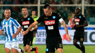 Napoli, Hamsik: «Il Pescara ha meritato, grande secondo tempo»