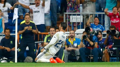 Morata, primo gol con il Real al debutto al Bernabeu