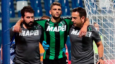 Juventus, il Sassuolo a Torino senza Berardi: «Starà fuori diverse settimane»