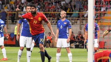 Qualificazioni Russia 2018, Spagna-Liechtenstein 8-0, Albania-Macedonia sospesa per maltempo