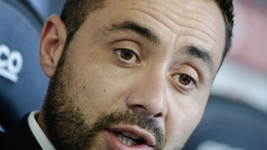 Serie A, De Zerbi: «Sarri un grande. Palermo, serve coraggio»