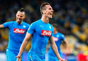 Dinamo Kiev-Napoli 1-2: Sarri sorride con Milik