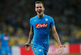 Champions League: Dynamo Kiev-Napoli 1-2, Milik re di coppa