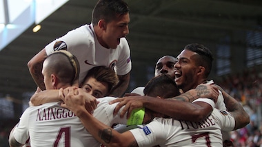 Europa League, alla Roma non basta Perotti: il Plzen strappa il pari