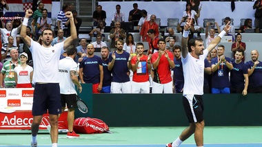 Tennis, Coppa Davis: alla Croazia il doppio con la Francia