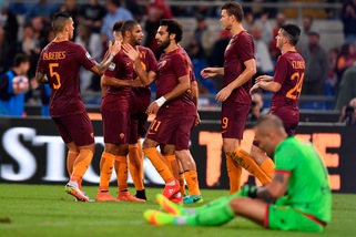 Roma-Crotone 4-0: doppietta di Dzeko
