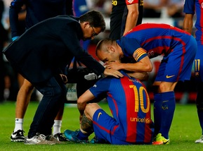 Liga: il Barcellona perde Messi per tre settimane