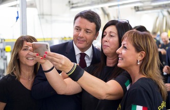 Matteo Renzi visita la Lamborghini