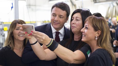 Matteo Renzi visita la Lamborghini