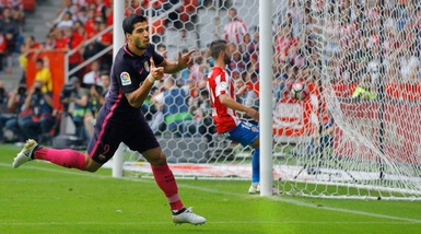 Liga: Gijon-Barcellona 0-5, apre Suarez e chiude Neymar