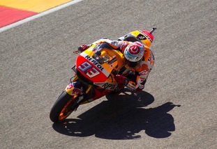 MotoGp, Aragon: warm up per Marquez, Rossi è settimo