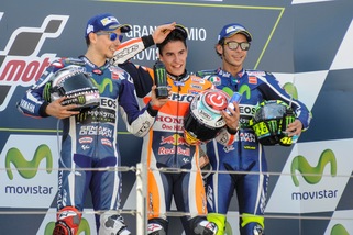 Gp Aragon: Marquez trionfa, Rossi terzo
