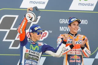 MotoGp Aragon, Lorenzo: «Senza sbagli, con Rossi avrei lottato fino alla fine»