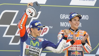 MotoGp Aragon, Lorenzo: «Senza sbagli, con Rossi avrei lottato fino alla fine»