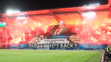 Champions: Legia Varsavia, un turno a porte chiuse