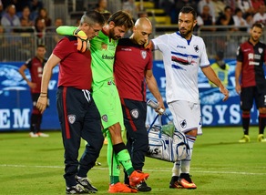 Serie A, il Cagliari ritrova Storari dopo l'operazione al ginocchio