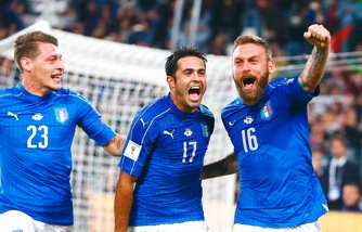 Italia-Spagna 1-1, De Rossi su rigore replica a Vitolo
