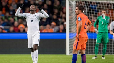 Qualificazioni Mondiali: Pogba stende l'Olanda. Witsel gol con il Belgio. Pjanic: due assist