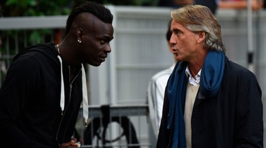 Nizza, Mancini lancia Balotelli: «Incredibile che non sia titolare nell'Italia»