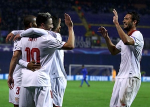 Champions League: Dinamo Zagabria-Siviglia 0-1, le immagini della gara