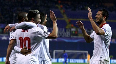 Champions League: Dinamo Zagabria-Siviglia 0-1, le immagini della gara