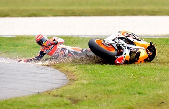MotoGp Phillip Island, Marquez: «Ho voluto spingere e rischiare»