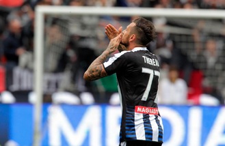 Serie A, Udinese-Pescara 3-1: doppietta di Thereau