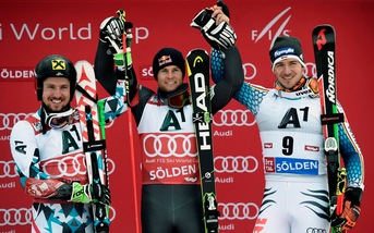 Sci cdm: a Pinturault il gigante di Soelden, 10° De Aliprandini