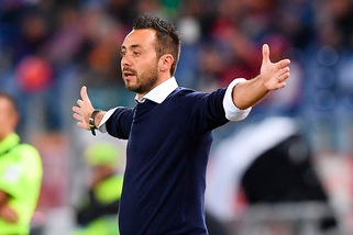 Serie A Palermo, De Zerbi: «Serenità e coltello tra i denti»