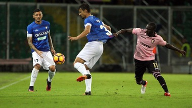 Serie  A, Palermo-Udinese 1-3: rosanero, solo ko in casa