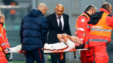 Roma: Florenzi, intervento ok. Via alla riabilitazione