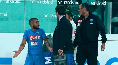 Tensione Napoli, Sarri: «Insigne deve stare zitto. Juve? Non meritavamo di perdere»