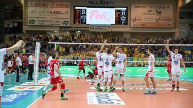 Trento vince il primo big match di Superlega. 3-1 a Perugia