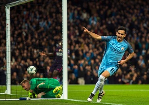 Champions League: Benfica-Dynamo Kiev 1-0; Manchester City-Barcellona 3-1