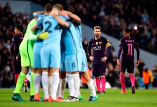 Champions League: Messi preso in giro a fine gara, rissa sfiorata