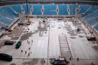 Mondiali Russia 2018, lavori in corso per la Zenit Arena