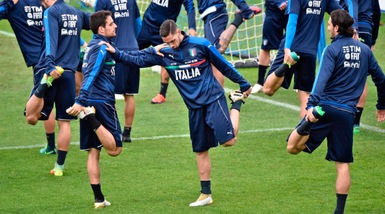 Italia, le foto raccontano un'atmosfera rilassata durante l'allenamento azzurro