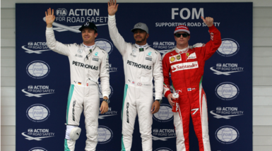 F1: pole di Hamilton a Interlagos, con la Ferrari di Raikkonen terza