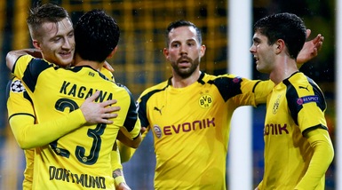 Champions: il Borussia vince 8-4 e si qualifica. Anche Real e Leicester agli ottavi