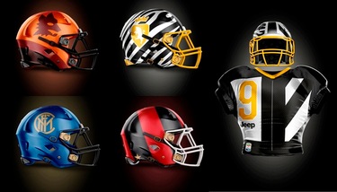 Ecco come sarebbero le divise delle big d'Europa in versione NFL