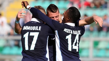 Palermo-Lazio 0-1: Milinkovic-Savic fa tremare De Zerbi